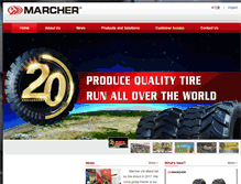 Tablet Screenshot of marchertire.com